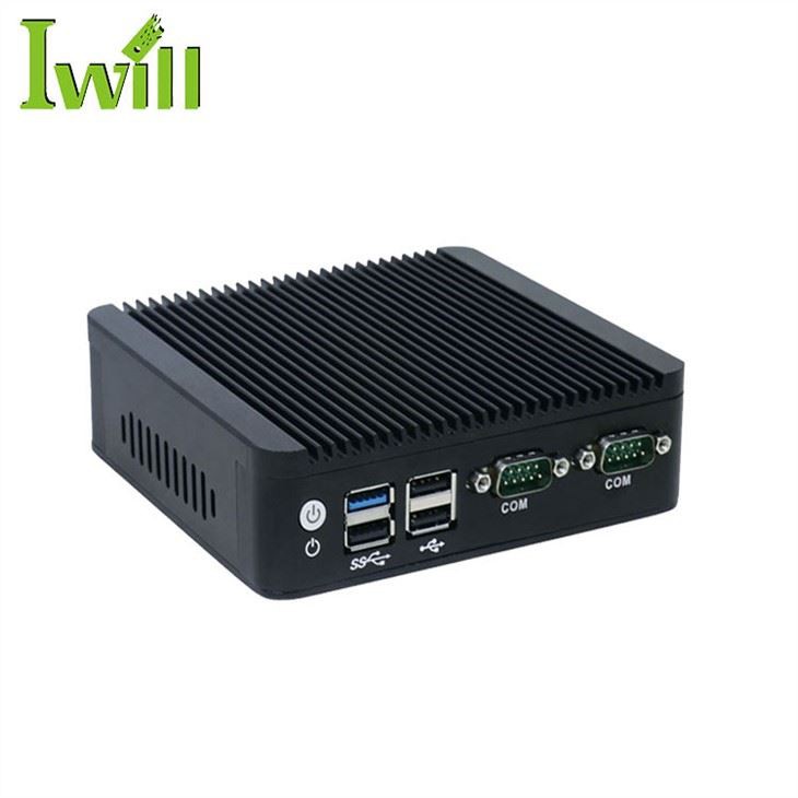 X86 Komputer Mini J1900 CPU PC Tanpa Kipas