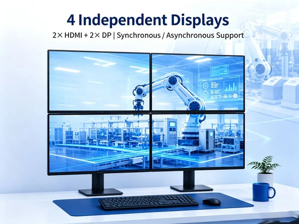 four display industrial pc four display industrial pc